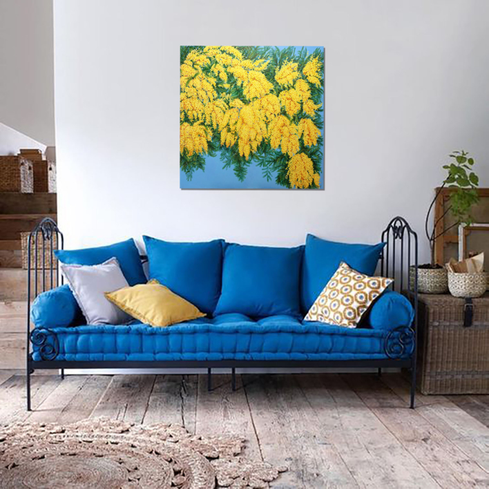 Mimosas en flor. | Pintura de Anastasia Woron | Compra arte en Flecha.es