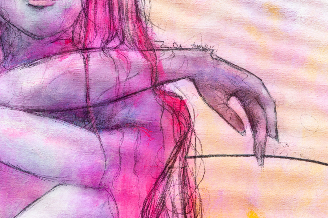 Lady Chromatica | Dibujo de Iván MIEDHO | Compra arte en Flecha.es