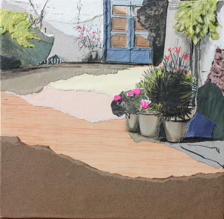 Patio andaluz |Collage de Eduardo Query | Compra arte en Flecha.es