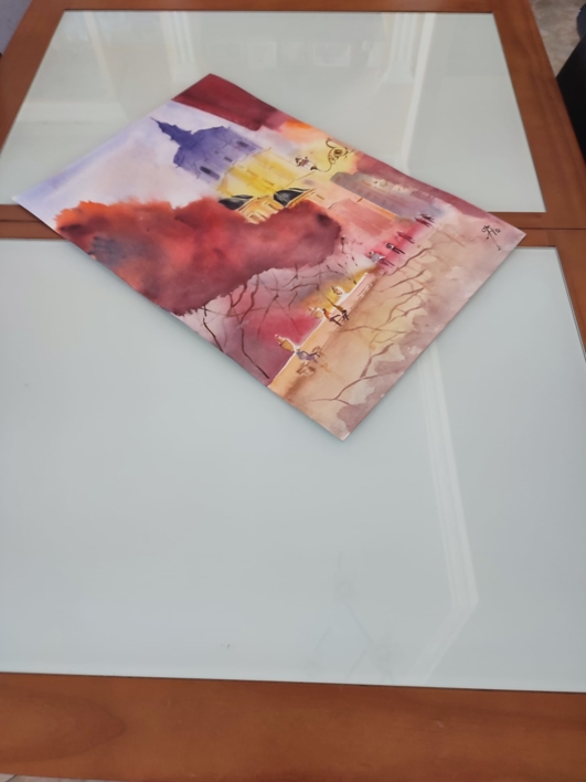 Final del verano en Valencia | Pintura de Oki Hoyos | Compra arte en Flecha.es