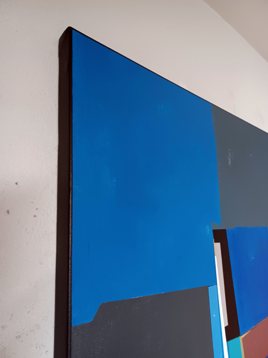 Blue composition IV | Pintura de Luis Medina | Compra arte en Flecha.es
