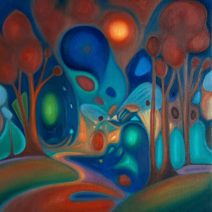 A Path Through The Forest Mind |Pintura de Helena Revuelta | Compra arte en Flecha.es