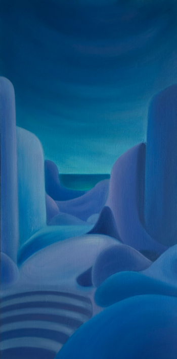 Held in Blue |Pintura de Helena Revuelta | Compra arte en Flecha.es