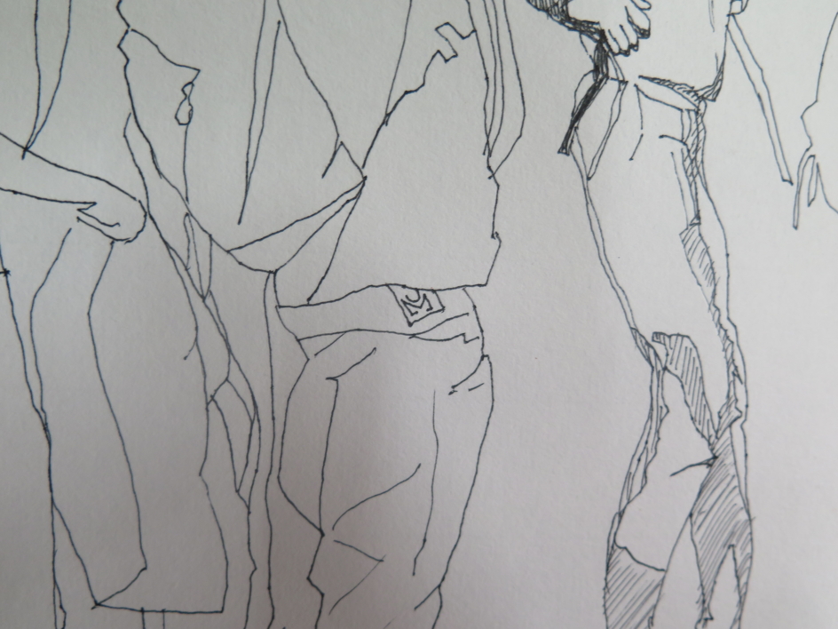 Grupo de adolescentes | Dibujo de JESÚS MANUEL MORENO | Compra arte en Flecha.es