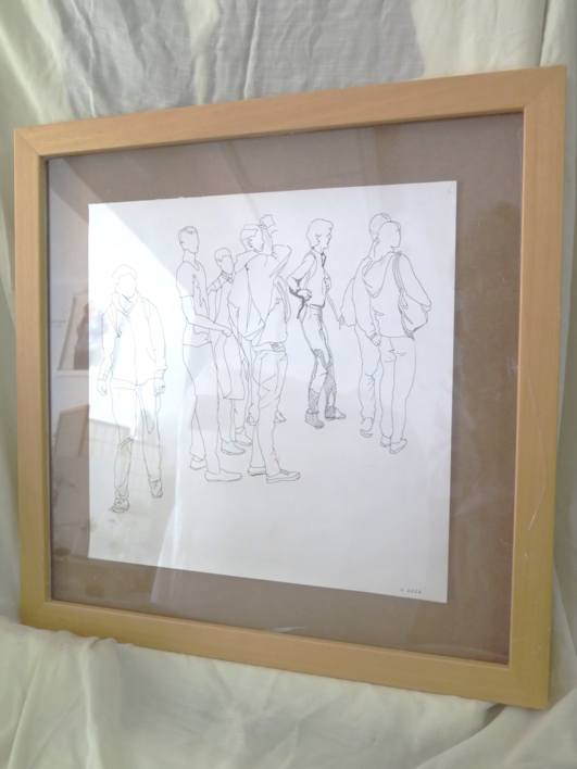 Grupo de adolescentes | Dibujo de JESÚS MANUEL MORENO | Compra arte en Flecha.es