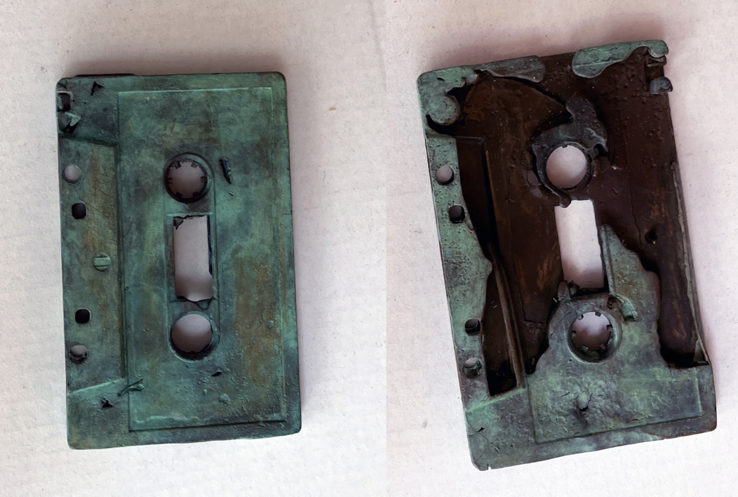 Casette una cara |Escultura de Ana Valenciano | Compra arte en Flecha.es