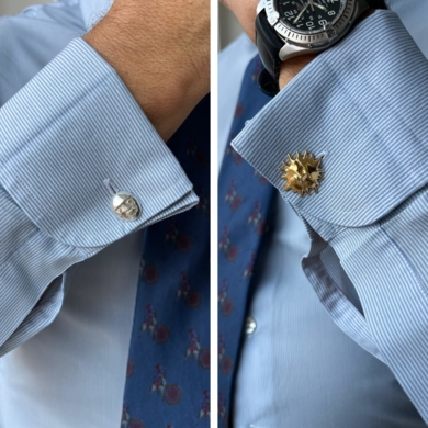 Gemelos Solsticio|EsculturadeLoiz Jewelry| Compra arte en Flecha.es