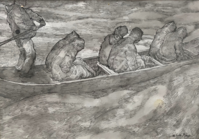 paraiso perdido|DibujodeAntonio Maya Cortes| Compra arte en Flecha.es