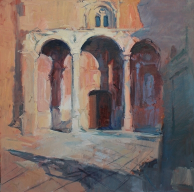 Pórtico de Santo Domingo|PinturadeRosa cano| Compra arte en Flecha.es