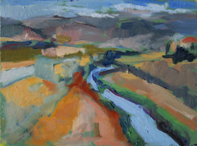 Vista del rio Genil|PinturadeRosa cano| Compra arte en Flecha.es
