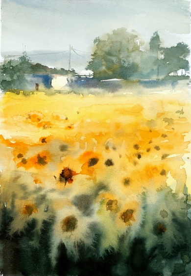 GIRASOLES|PinturadeMAYLU GARCIA| Compra arte en Flecha.es