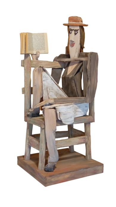 Lector CII|EsculturadeSolares art| Compra arte en Flecha.es