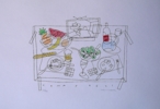 Cena y peli | Obra gráfica de Fernando Bellver | Compra arte en Flecha.es