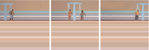 Watching Beach TV | Pintura de Aurora Rumí | Compra arte en Flecha.es