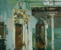 Patio de la Residencia | Pintura de Gonzalo Rodríguez | Compra arte en Flecha.es