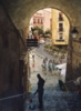 Arco de Cuchilleros, Plaza Mayor, Madrid | Dibujo de Pedro Higueras | Compra arte en Flecha.es