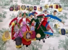 Chicas y Farolillos | Collage de Ruth Álvarez | Compra arte en Flecha.es