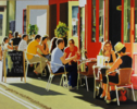 Terraza al sol | Pintura de Jose Belloso | Compra arte en Flecha.es