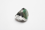 Anillo de plata 950 y turquesa | Joyería de Ester Ventura | Compra arte en Flecha.es