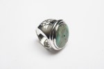 Anillo de plata 950 y turquesa | Joyería de Ester Ventura | Compra arte en Flecha.es