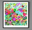 Jardín de flores (100x100cm) | Obra gráfica de ALEJOS | Compra arte en Flecha.es