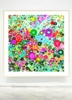 Jardín de flores (100x100cm) | Obra gráfica de ALEJOS | Compra arte en Flecha.es