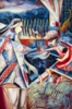 Madre de tres: surrealismo y abstracción, una visión de una casa | Pintura de Maciej Cieśla | Compra arte en Flecha.es