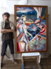 Madre de tres: surrealismo y abstracción, una visión de una casa | Pintura de Maciej Cieśla | Compra arte en Flecha.es