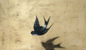Golondrina y sombra | Pintura de Enrique González | Compra arte en Flecha.es