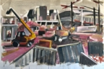 Les Grues (Las Gruas) | Dibujo de Rosemary Chatin | Compra arte en Flecha.es