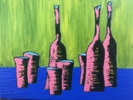 Serie Botellas Mini nº22 | Pintura de Mercedes Azofra | Compra arte en Flecha.es