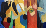 Una fiesta en un azotea  de Nueva York | Pintura de Jenifer Carey | Compra arte en Flecha.es