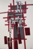 Ciudad vinotinto en caos | Collage de Fabiana Zapata | Compra arte en Flecha.es