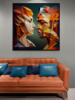 Arte geomertico, Couple | Digital de Leslie Alvarez | Compra arte en Flecha.es
