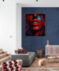 Retro Red Lips Girl | Digital de Leslie Alvarez | Compra arte en Flecha.es