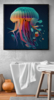 Geometric Jellyfish | Digital de Leslie Alvarez | Compra arte en Flecha.es