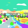 El parque (81x81cm) | Dibujo de ALEJOS | Compra arte en Flecha.es
