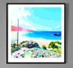 Playa de Doniños (81x81cm) | Dibujo de ALEJOS | Compra arte en Flecha.es