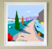 Tras el muro (61x61cm) | Dibujo de ALEJOS | Compra arte en Flecha.es
