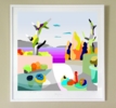 Juegos de verano (61x61cm) | Dibujo de ALEJOS | Compra arte en Flecha.es