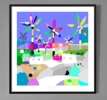 Flowerpower (61x61cm) | Dibujo de ALEJOS | Compra arte en Flecha.es