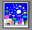 Noche estrellada (43x43cm) | Dibujo de ALEJOS | Compra arte en Flecha.es
