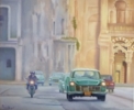 Atardecer en La Habana  Vieja | Pintura de Rey Veliz | Compra arte en Flecha.es