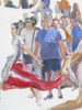 Bous al carrer (díptico) | Pintura de JESÚS MANUEL MORENO | Compra arte en Flecha.es