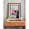 Rosa sobre negro | Collage de Fabiana Zapata | Compra arte en Flecha.es