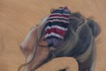 Chica en el bus | Pintura de Álvarez Cebrián | Compra arte en Flecha.es