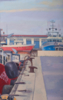 El pesquero rojo | Pintura de Álvarez Cebrián | Compra arte en Flecha.es