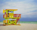 Miami. Lifeguard Tower. | Pintura de Anastasia Woron | Compra arte en Flecha.es