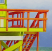 Miami. Lifeguard Tower. | Pintura de Anastasia Woron | Compra arte en Flecha.es
