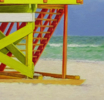 Miami. Lifeguard Tower. | Pintura de Anastasia Woron | Compra arte en Flecha.es